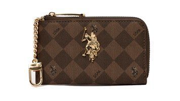 Гаманець для монет та карток U.S. POLO ASSN. в клітинку 0683 фото