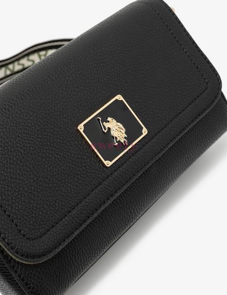 Сумка крос-боді U.S. POLO ASSN. ENAMEL чорна 0237 фото
