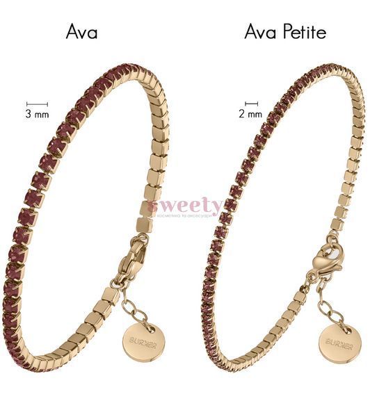 Браслет BURKER Ava Petite Gold Burgundy 0519 фото Браслет BURKER Ava Petite Gold Burgundy 0519 фото