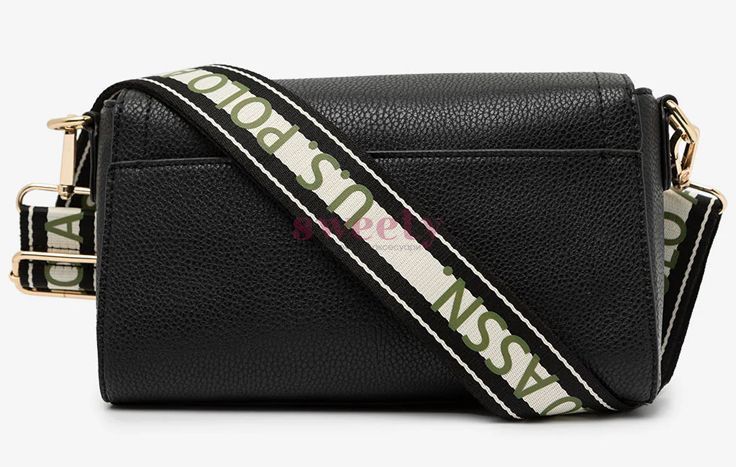 Сумка крос-боді U.S. POLO ASSN. ENAMEL чорна 0237 фото