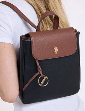 Чорний рюкзак U.S. POLO ASSN. LEGACY BACKPACK 0709 фото