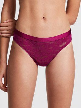Трусики PINK Wear Everywhere Lace Thong Panty 0613 фото