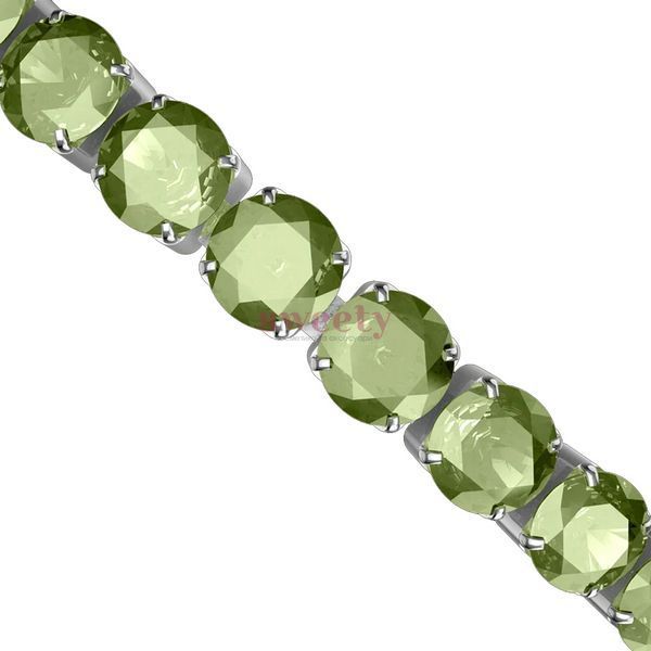 Браслет BURKER Ava Silver Olive Green 0710 фото