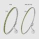 Браслет BURKER Ava Silver Olive Green 0710 фото 3