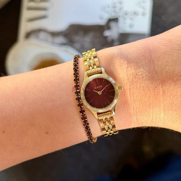 Годинник BURKER Sophie Gold Burgundy 0483 фото