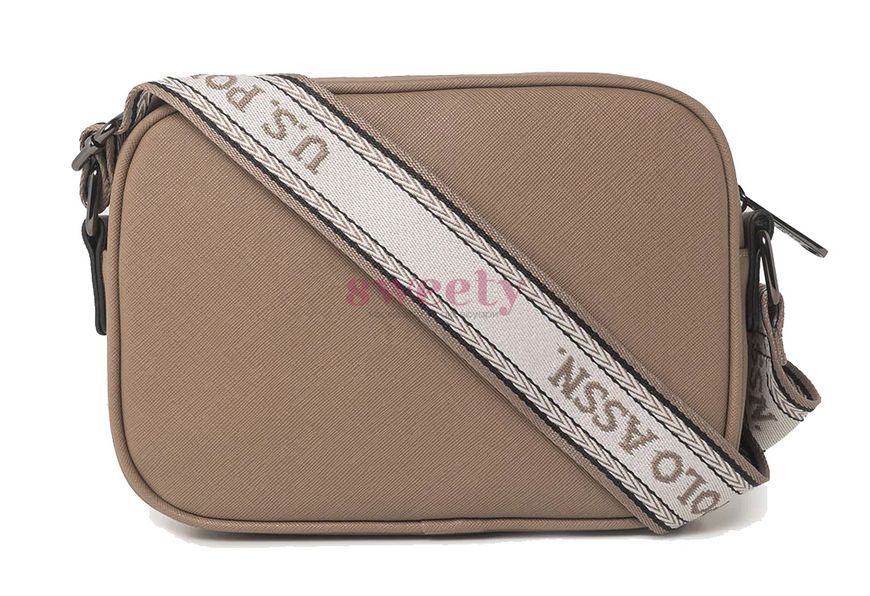 Сумка крос-боді U.S. POLO ASSN. WITH POUCH бежева 0271 фото