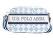 Сумка крос-боді U.S. POLO ASSN. DIAMOND STRIPE блакитна