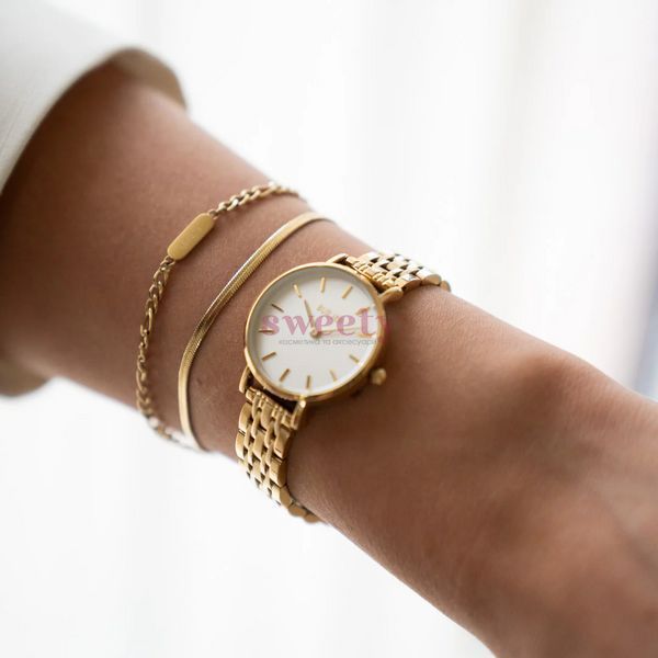 Годинник BURKER Ruby Petite Gold White 0436 фото