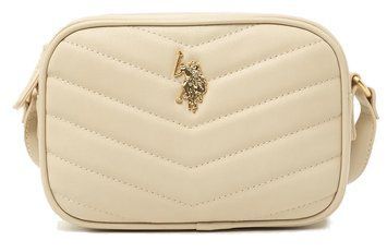 Сумка крос-боді U.S. POLO ASSN. QUILTED V бежева 0327 фото