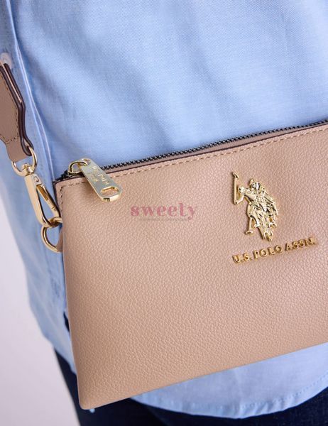 Крос-боді сумка U.S. POLO ASSN. MINI пісочна 0534 фото