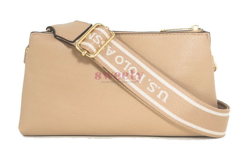 Крос-боді сумка U.S. POLO ASSN. MINI пісочна 0534 фото