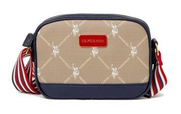 Сумка крос-боді U.S. POLO ASSN. SIGNATURE PRINT синя 0582 фото