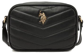Сумка крос-боді U.S. POLO ASSN. QUILTED V чорна 0328 фото