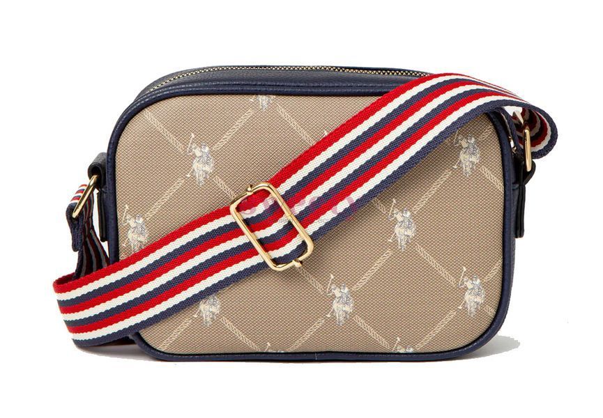 Сумка крос-боді U.S. POLO ASSN. SIGNATURE PRINT синя 0582 фото