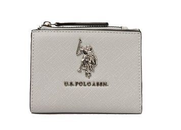 Сірий гаманець U.S. POLO ASSN. LOGO SNAP 0645 фото