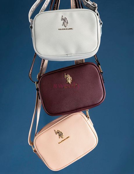Сумка крос-боді U.S. POLO ASSN. світло-сіра 0330 фото