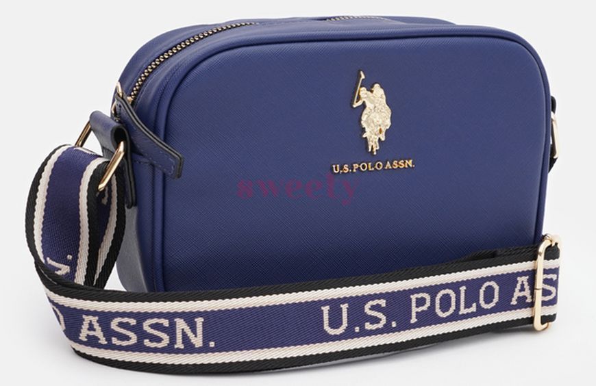 Сумка крос-боді U.S. POLO ASSN. синя 0329 фото