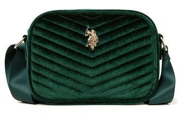 Сумка крос-боді U.S. POLO ASSN. VELVET зелена 0263 фото