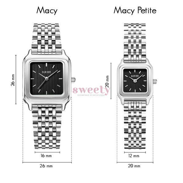 Годинник BURKER Macy Silver Black 0585 фото