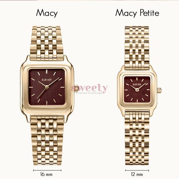 Годинник BURKER Macy Petite Gold Burgundy 0441 фото