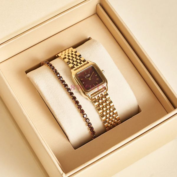 Годинник BURKER Macy Petite Gold Burgundy 0441 фото
