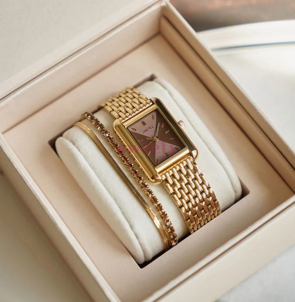 Годинник BURKER Olivia Gold Brown 0492 фото