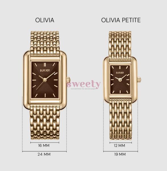 Годинник BURKER Olivia Gold Brown 0492 фото