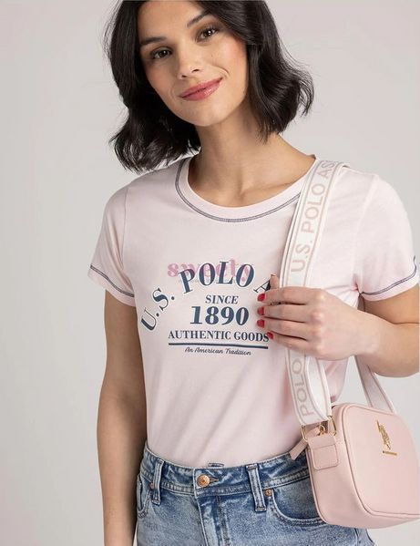 Сумка крос-боді U.S. POLO ASSN. пудрова 0335 фото
