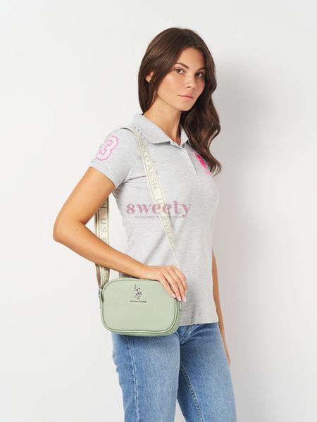 Сумка крос-боді U.S. POLO ASSN. світло-зелена 0304 фото