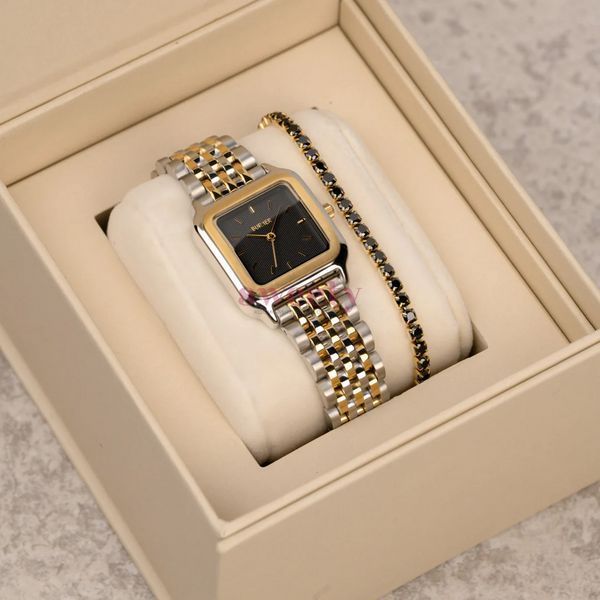 Годинник BURKER Macy Black Gold Silver 0497 фото