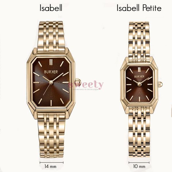 Годинник BURKER Isabell Petite Gold Brown 0448 фото