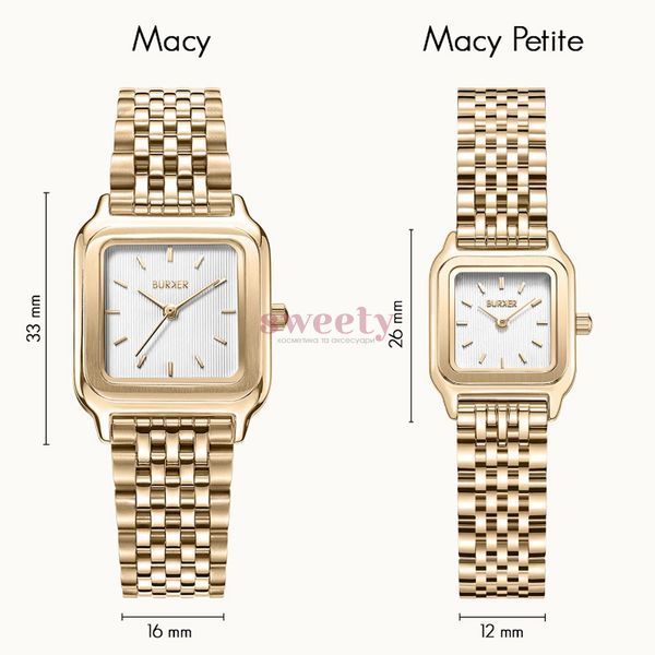 Годинник BURKER Macy Petite Gold White 0404 фото Годинник BURKER Macy Petite Gold White 0404 фото