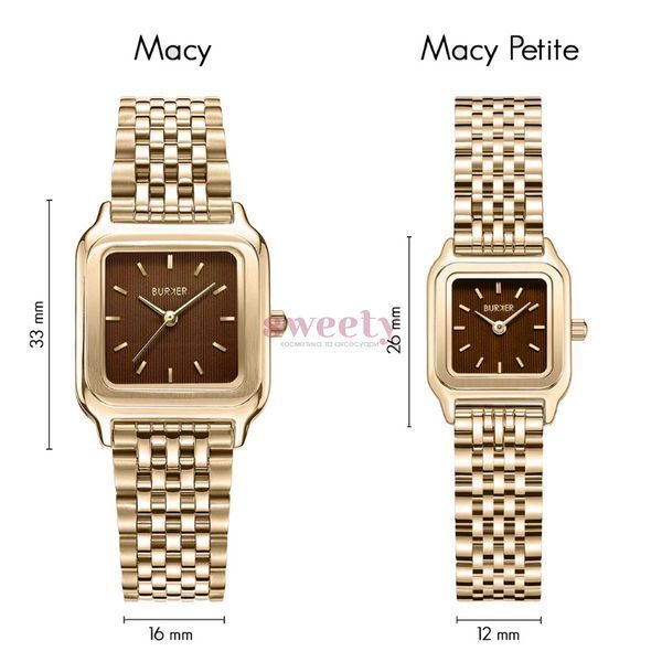 Годинник BURKER Macy Petite Gold Brown 0405 фото