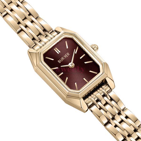 Годинник BURKER Isabell Petite Gold Burgundy 0449 фото Годинник BURKER Isabell Petite Gold Burgundy 0449 фото