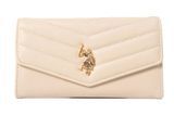 Бежевий жіночий гаманець U.S. POLO ASSN. LARGE QUILTED FLAP 0569 фото