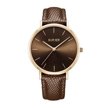 Годинник BURKER Ruby Gold Brown/Brown Leather 0425 фото