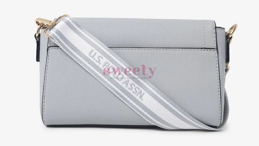 Сумка крос-боді U.S. POLO ASSN. ENAMEL блакитна 0685 фото