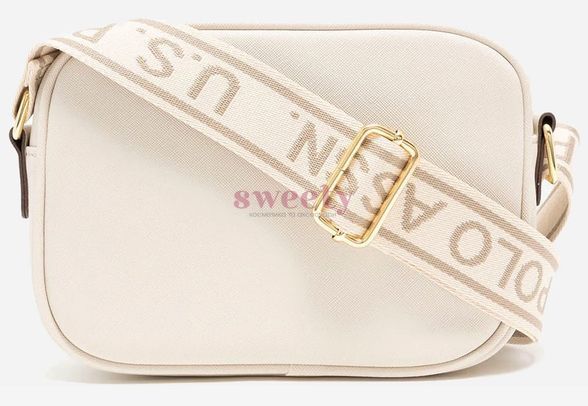 Сумка крос-боді U.S. POLO ASSN. молочна 0306 фото