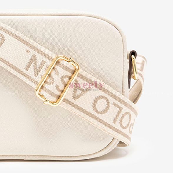 Сумка крос-боді U.S. POLO ASSN. молочна 0306 фото