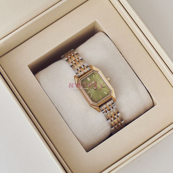 Годинник BURKER Isabell Petite Gold Silver Olive Green 0695 фото