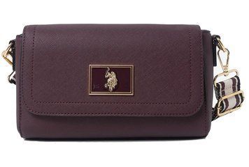 Сумка крос-боді U.S. POLO ASSN. ENAMEL бордова 0549 фото