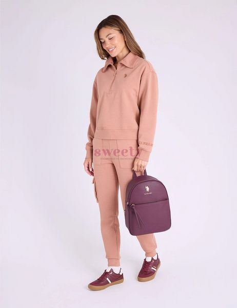 Бордовий рюкзак U.S. POLO ASSN. CLASSIC SOLID BACKPACK 0452 фото
