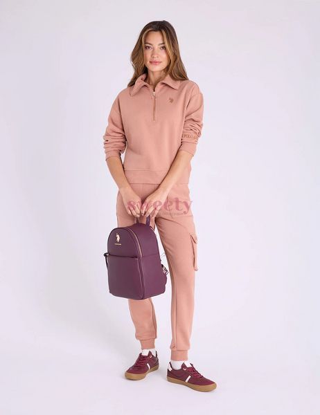 Бордовий рюкзак U.S. POLO ASSN. CLASSIC SOLID BACKPACK 0452 фото