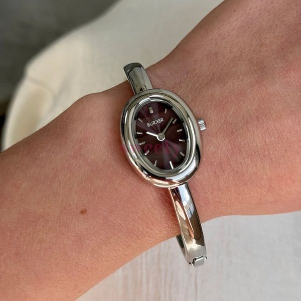 Годинник BURKER Diana Silver Burgundy 0661 фото