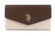 Коричнево-бежевий жіночий гаманець U.S. POLO ASSN. 0625 фото 1