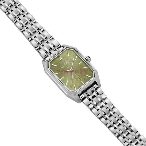 Годинник BURKER Isabell Silver Olive Green 0697 фото