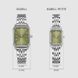 Годинник BURKER Isabell Silver Olive Green 0697 фото 8