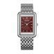 Годинник BURKER Olivia Silver Burgundy 0662 фото 1