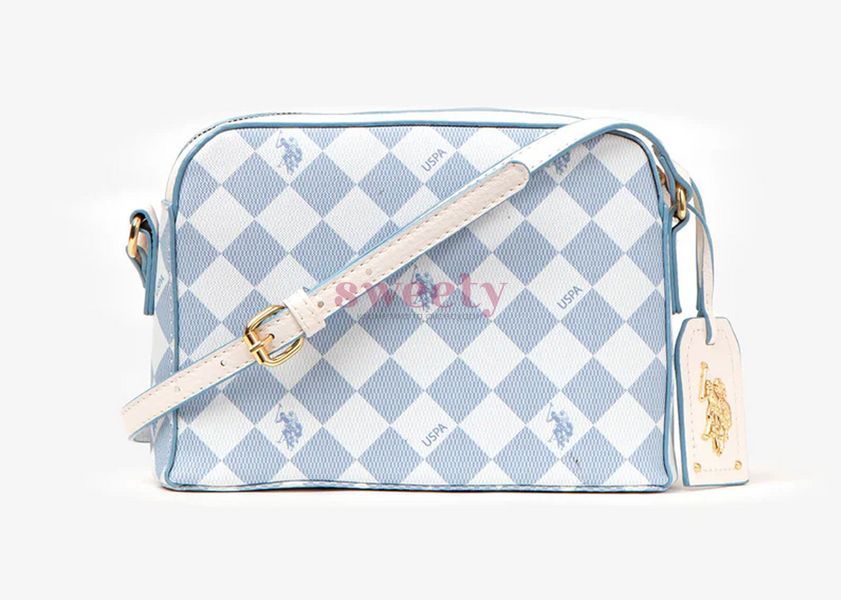 Сумка крос-боді U.S. POLO ASSN. DIAMOND блакитна 0597 фото