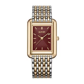 Годинник BURKER Olivia Gold Silver Burgundy 0666 фото